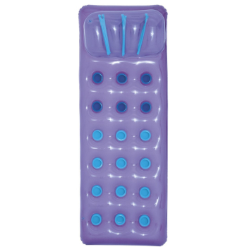 Neonowy Materac plażowy BESTWAY Fioletowy 188x71cm + Zestaw naprawczy